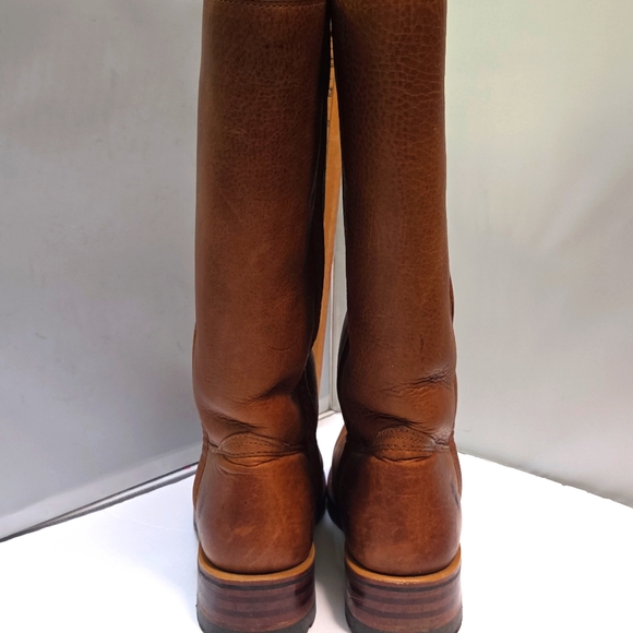 Frye Campus Work Brown 14"tall Heeled Boots with Sherpa Lining 9M - Picture 5 of 16